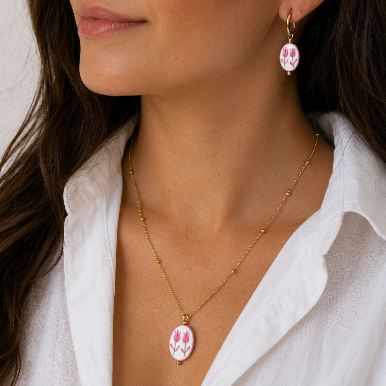 "Tulip" Pendant Earrings