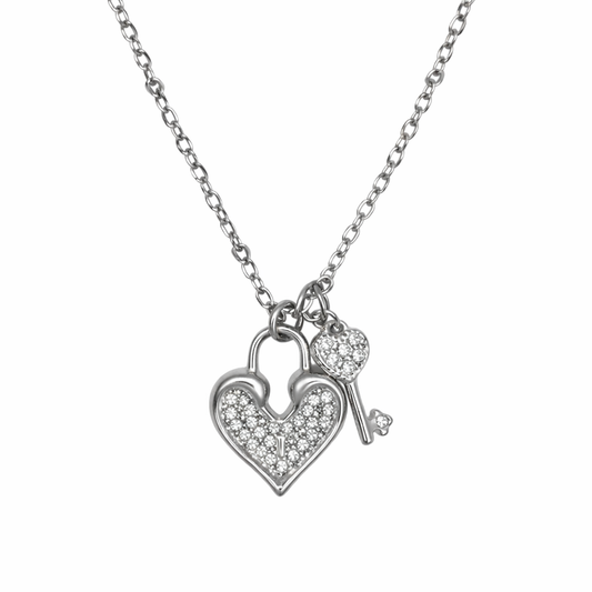 waterproof hypoallergenic chain necklace heart pendant