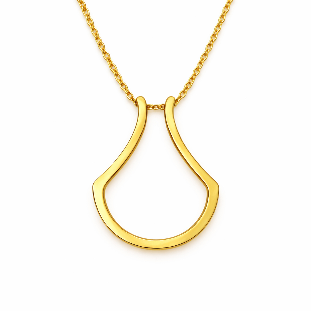 Amaryllis Ring Keeper Necklace
