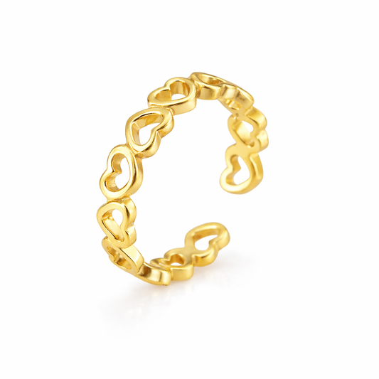 "Chain of Hearts" Toe Ring