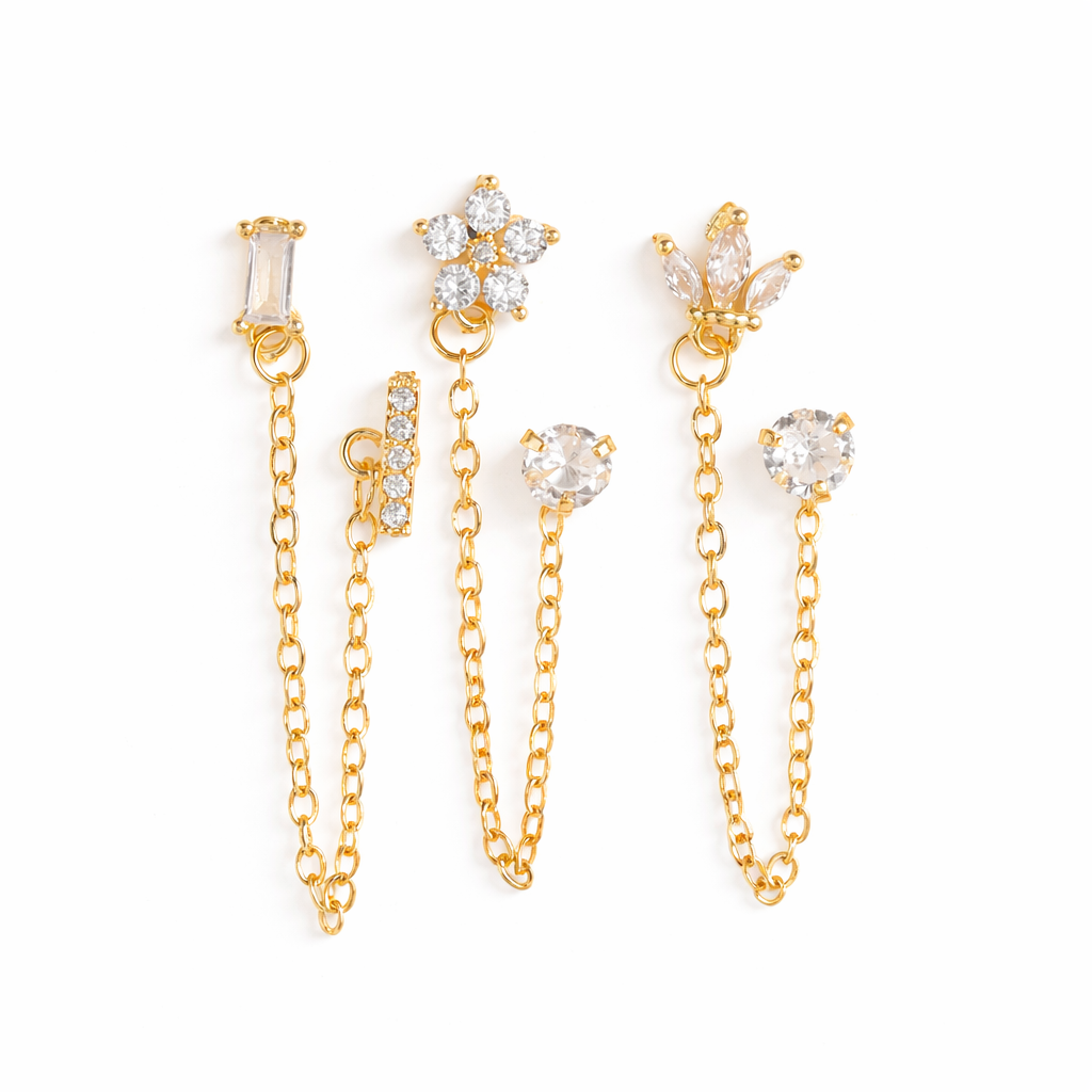 "Daisy-Chain" Helix Earring