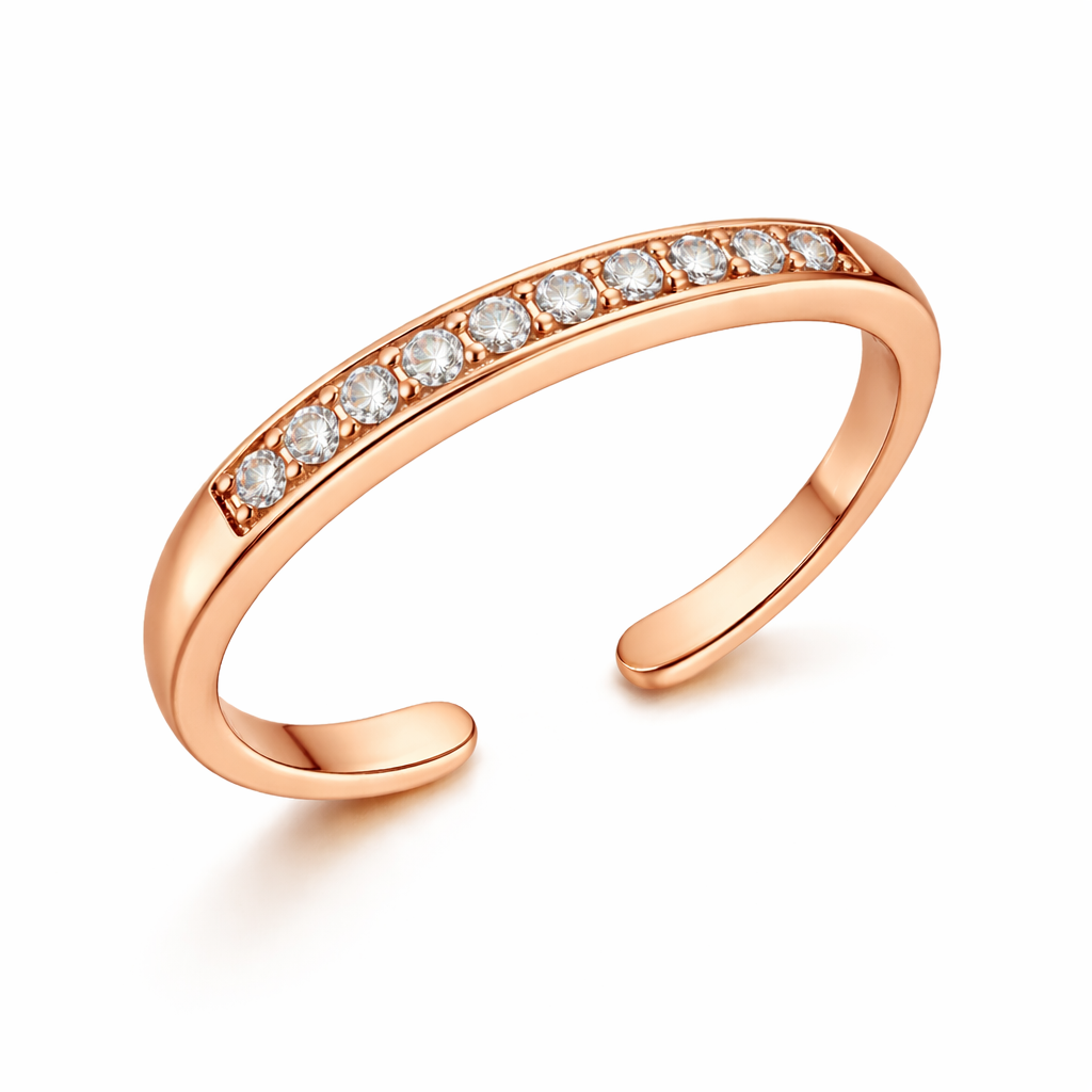 "White Cascade" Toe Ring