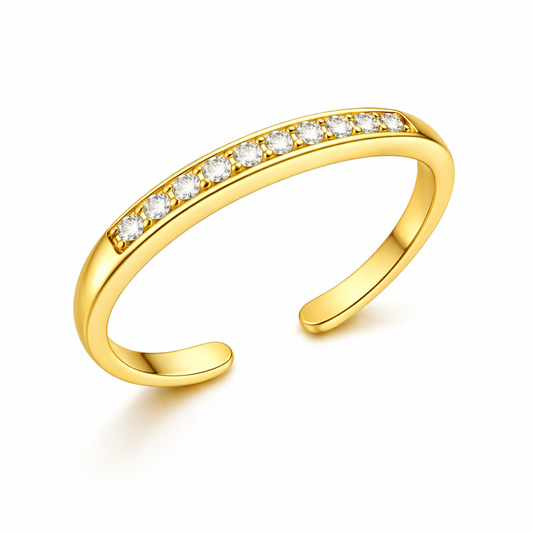 "White Cascade" Toe Ring