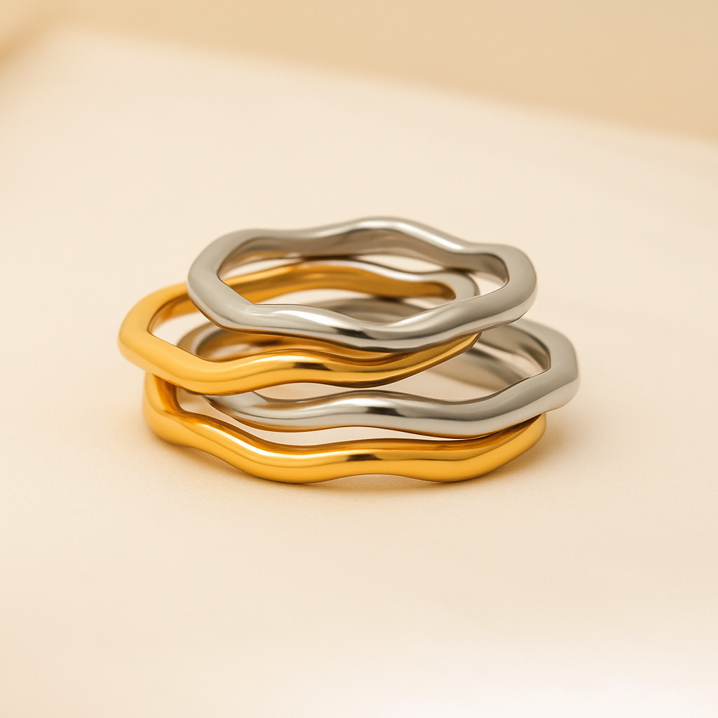 "Sunflower" Stackable Rings