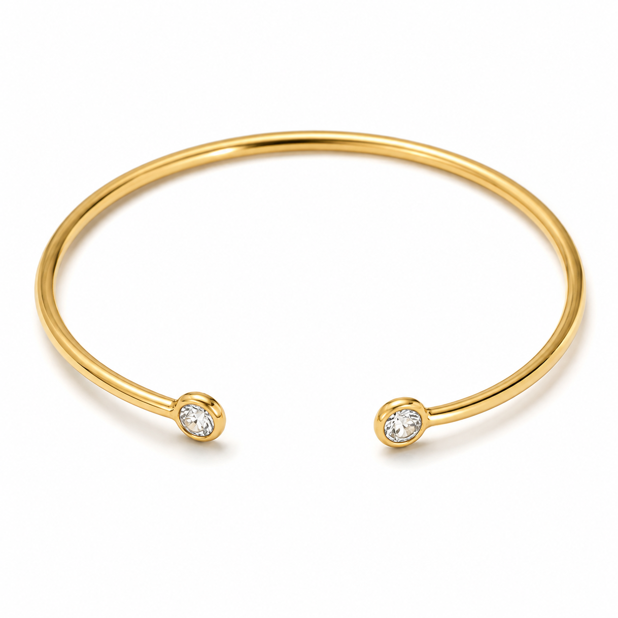 Waterproof hypoallergenic stainless steel cuff 