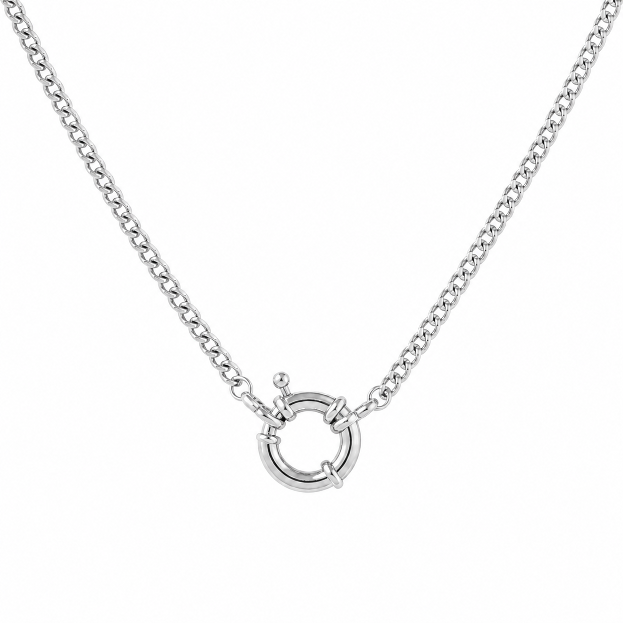 "White Lily" Toggle Clasp Necklace