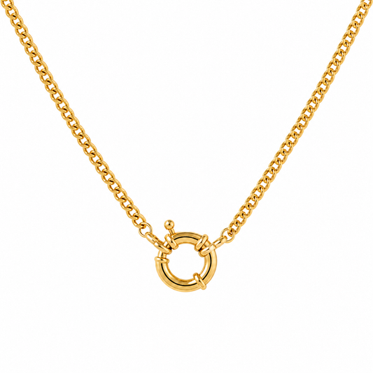 "White Lily" Toggle Clasp Necklace