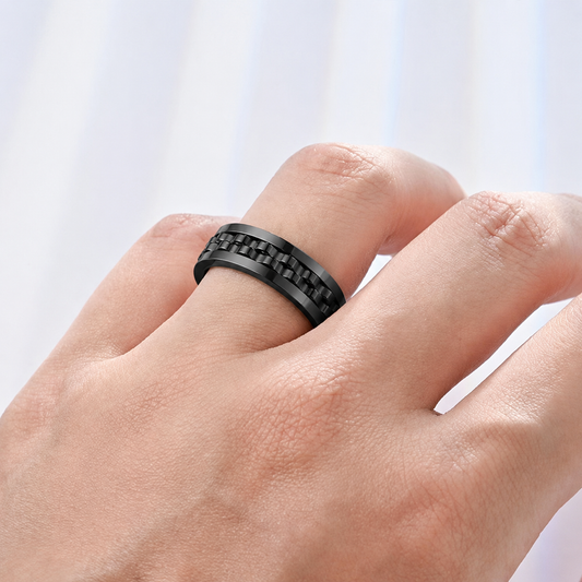 "Onyx" Fidget Ring