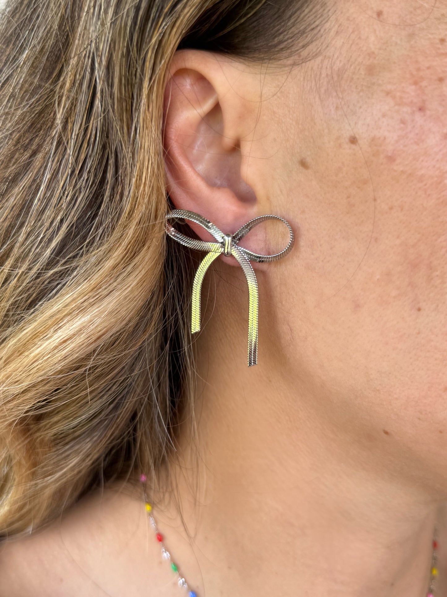 "Orchid" Bow Earrings