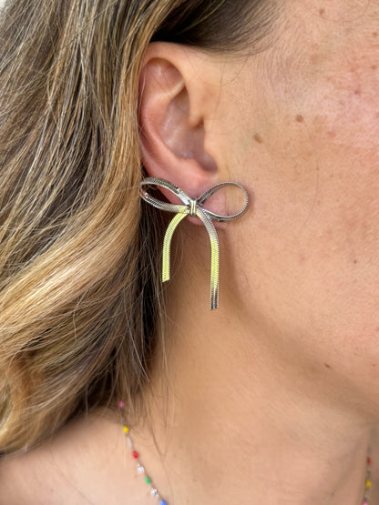 "Orchid" Bow Earrings