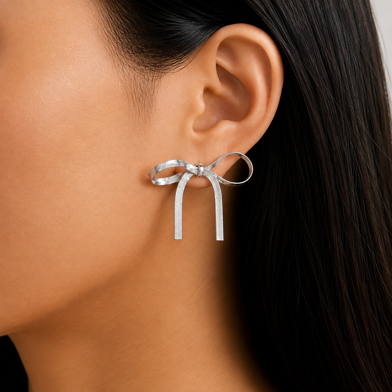 "Orchid" Bow Earrings