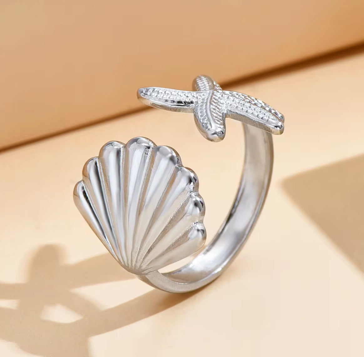 "Blue Lotus 2" Adjustable Ring