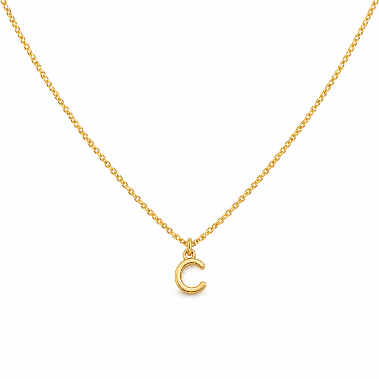 "Gerbera" Initial Necklace