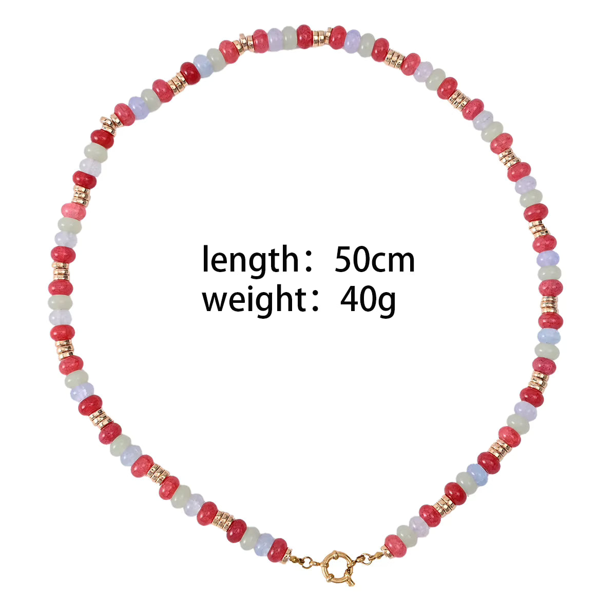 Fish Charm Bead Necklace