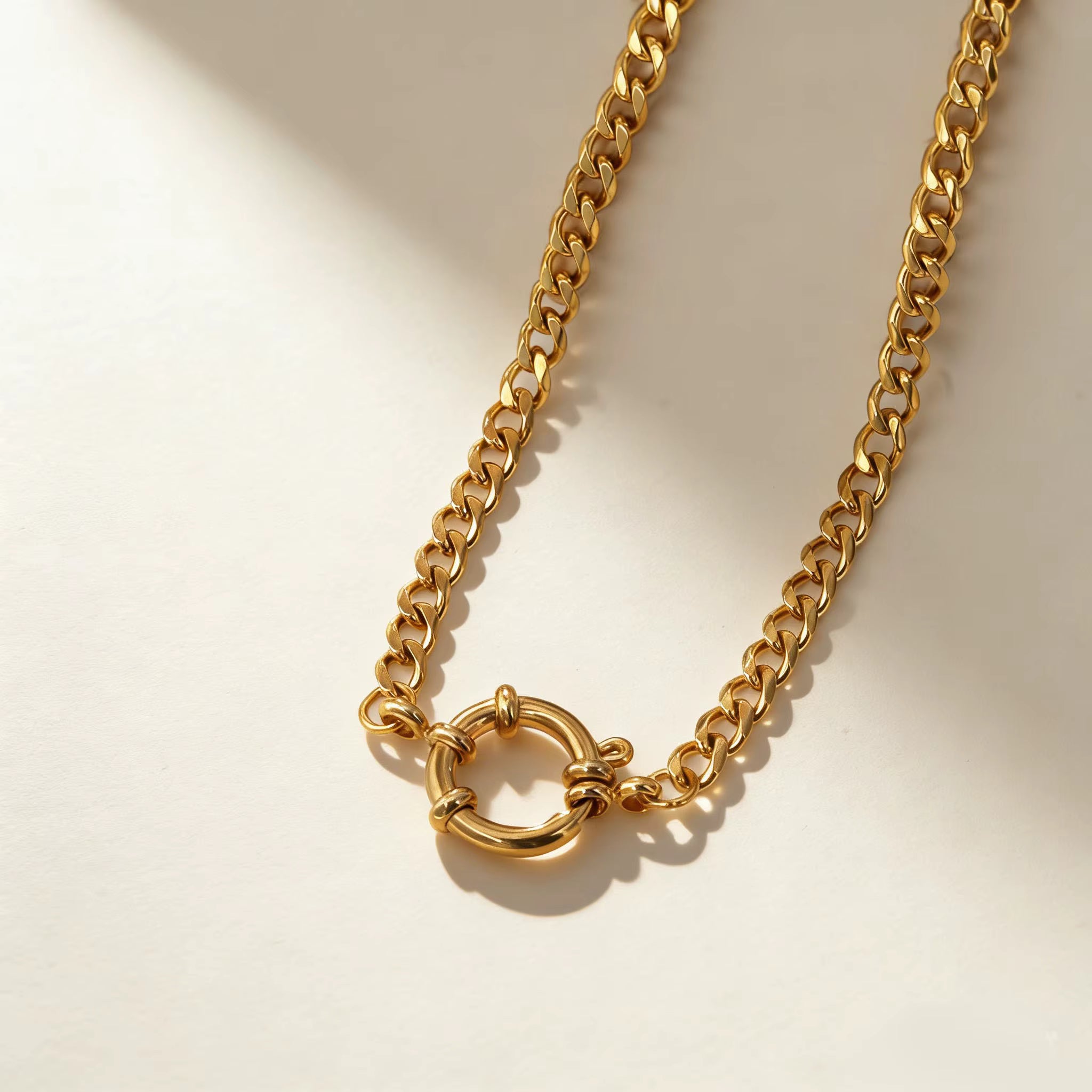 "White Lily" Toggle Clasp Necklace