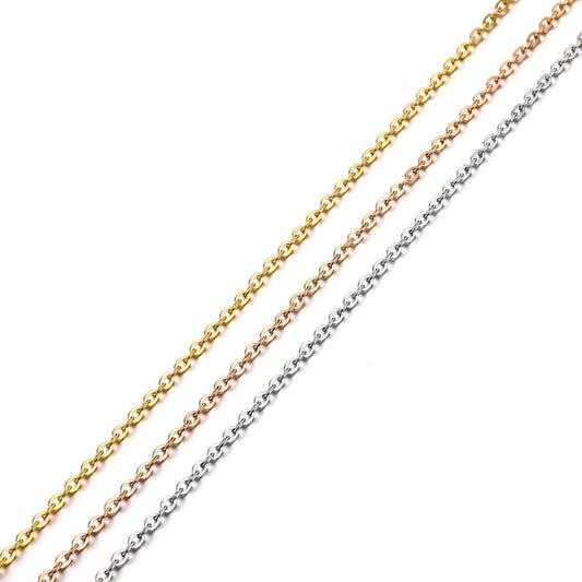 Waterproof Hypoallergenic stainless steel chain necklace 