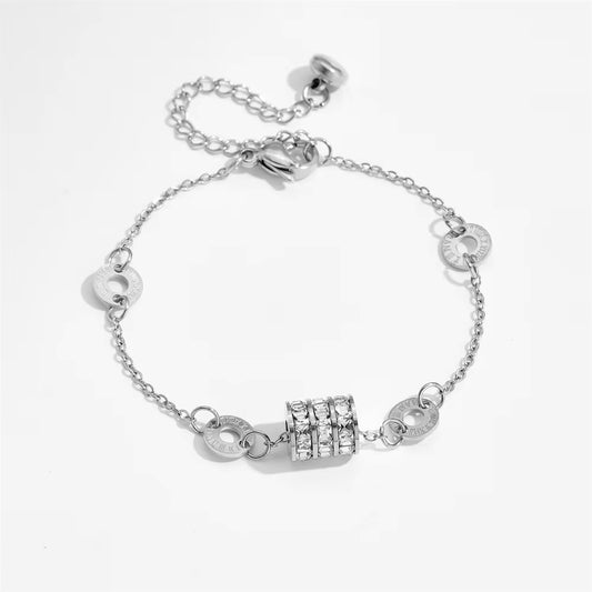 Waterproof hypoallergenic fidget sensory gold bracelet
