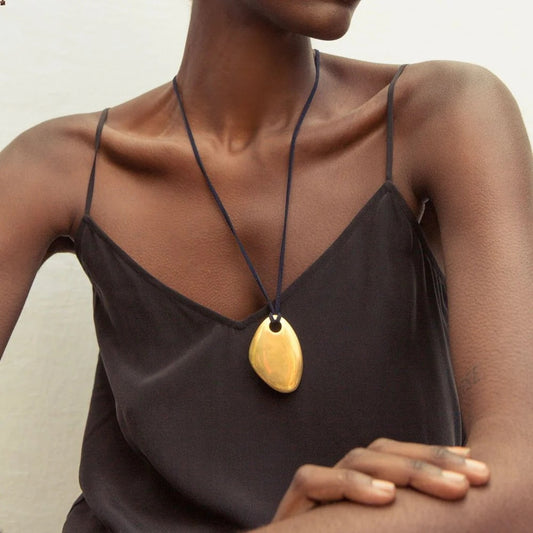 Hyacinth Leather Necklace