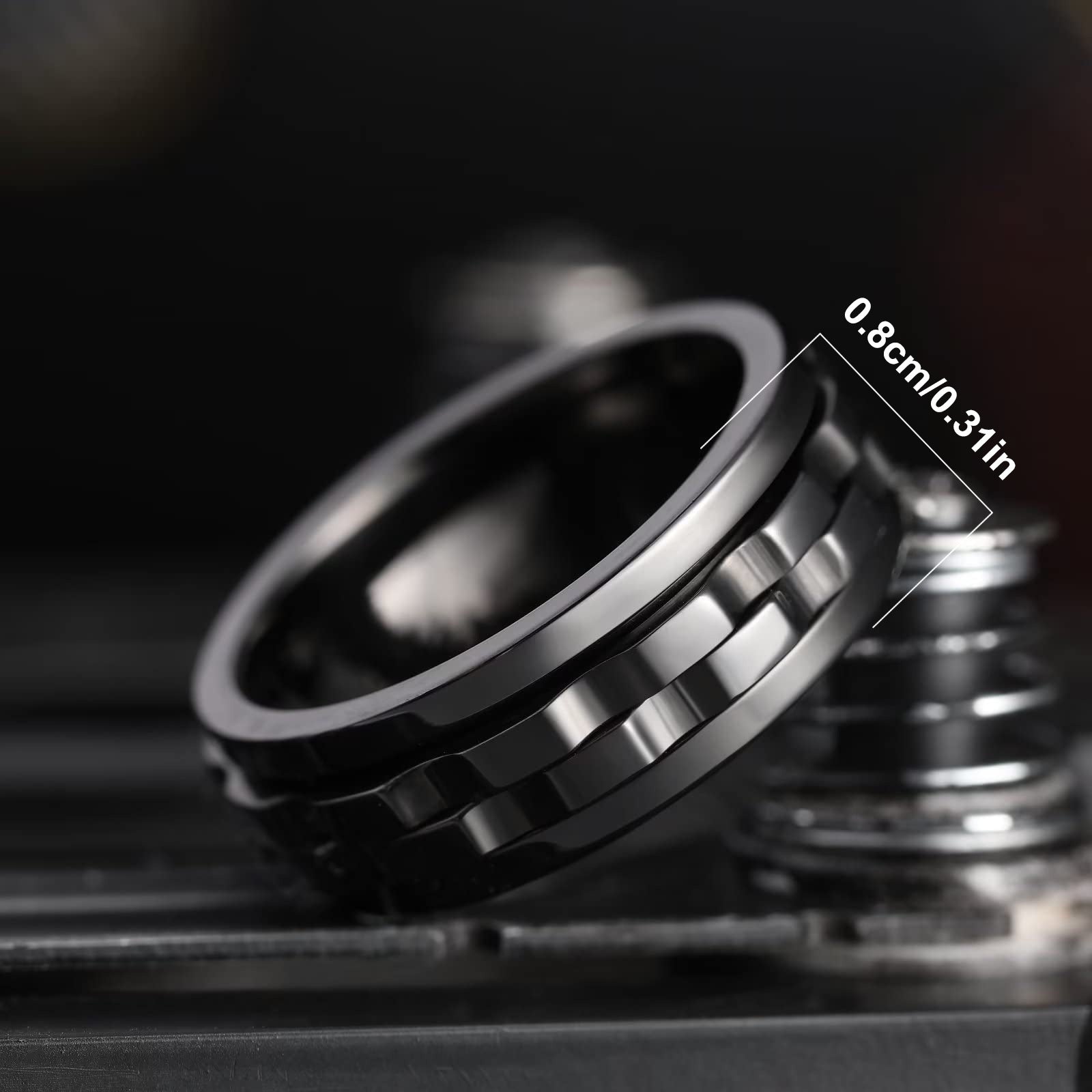 "Onyx" Fidget Ring