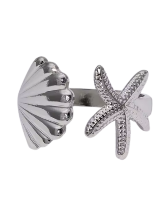 "Blue Lotus 2" Adjustable Ring