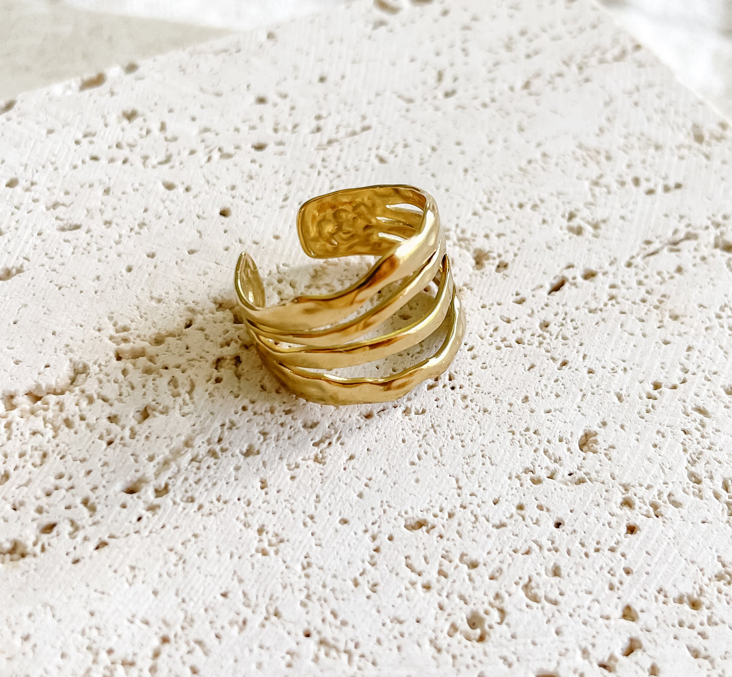 "Mistflower" Adjustable Ring