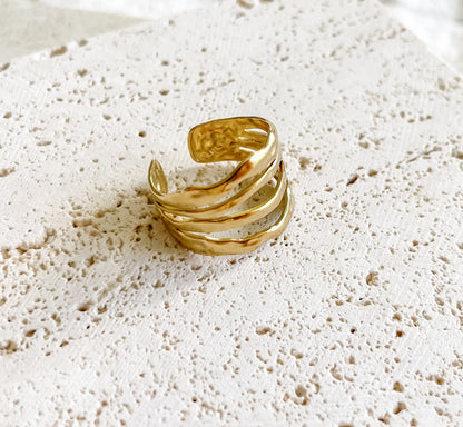 "Mistflower" Adjustable Ring