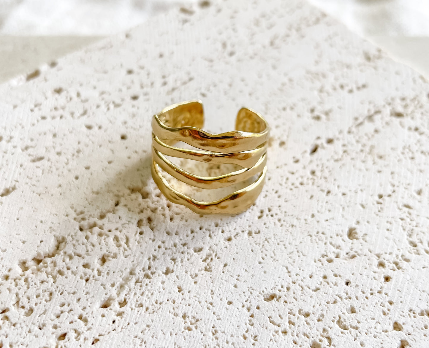 "Mistflower" Adjustable Ring