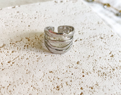 "Mistflower" Adjustable Ring