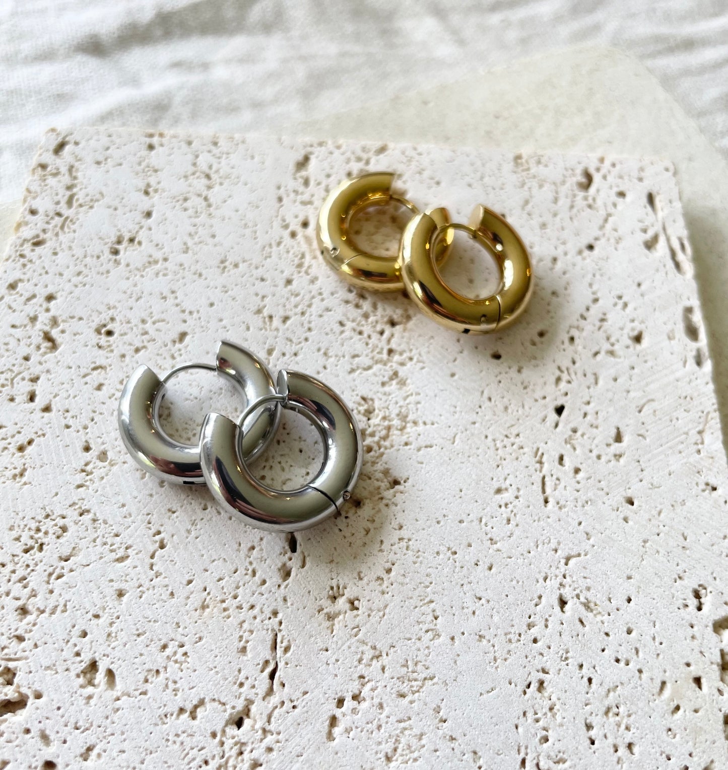 "Gladiolus" Huggie Earrings