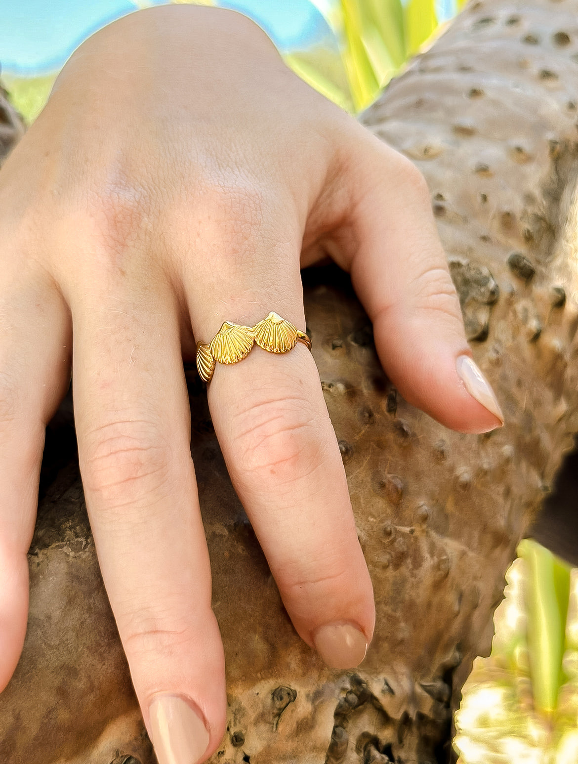 Blue Lotus ~ Adjustable Ring