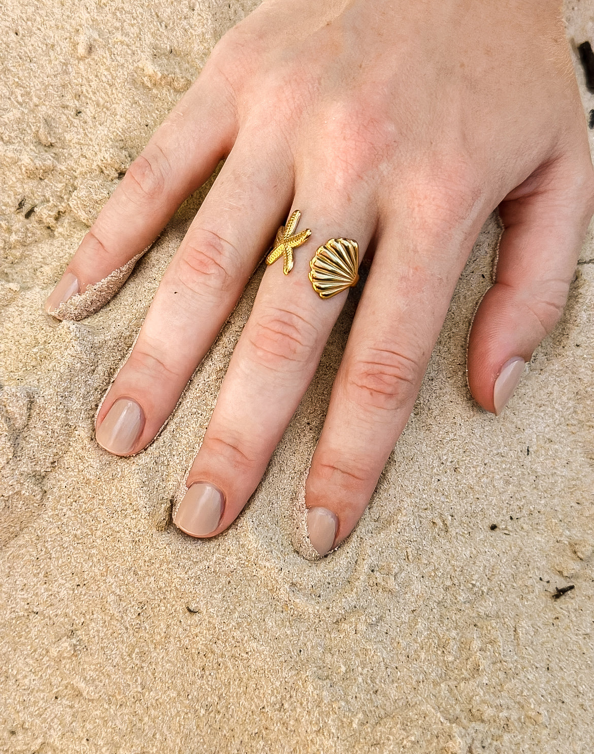 "Blue Lotus 2" Adjustable Ring