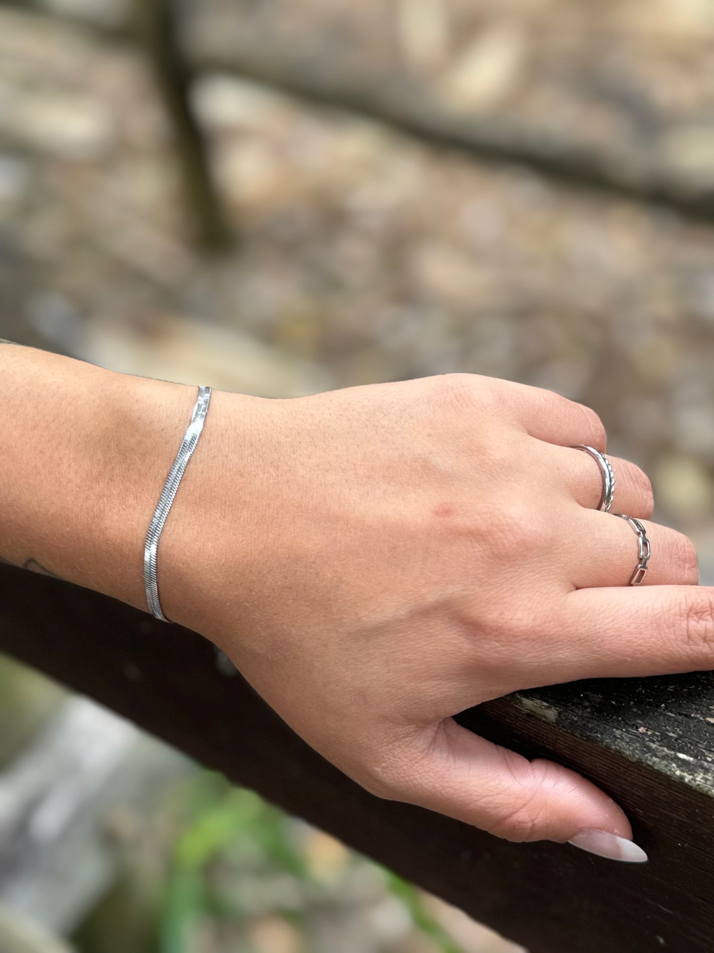 "Wattle" Herringbone Bracelet