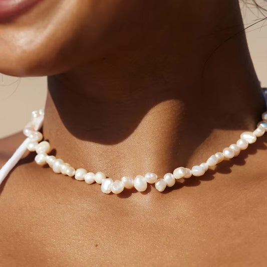 'White Rose' Pearl Necklace