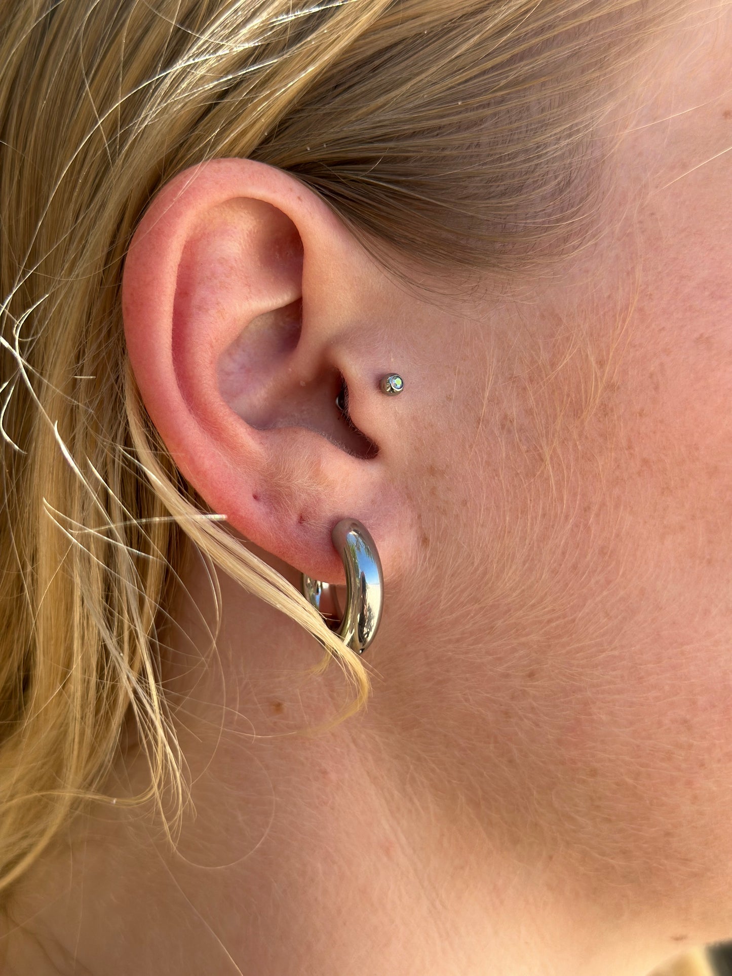 "Gladiolus" Huggie Earrings