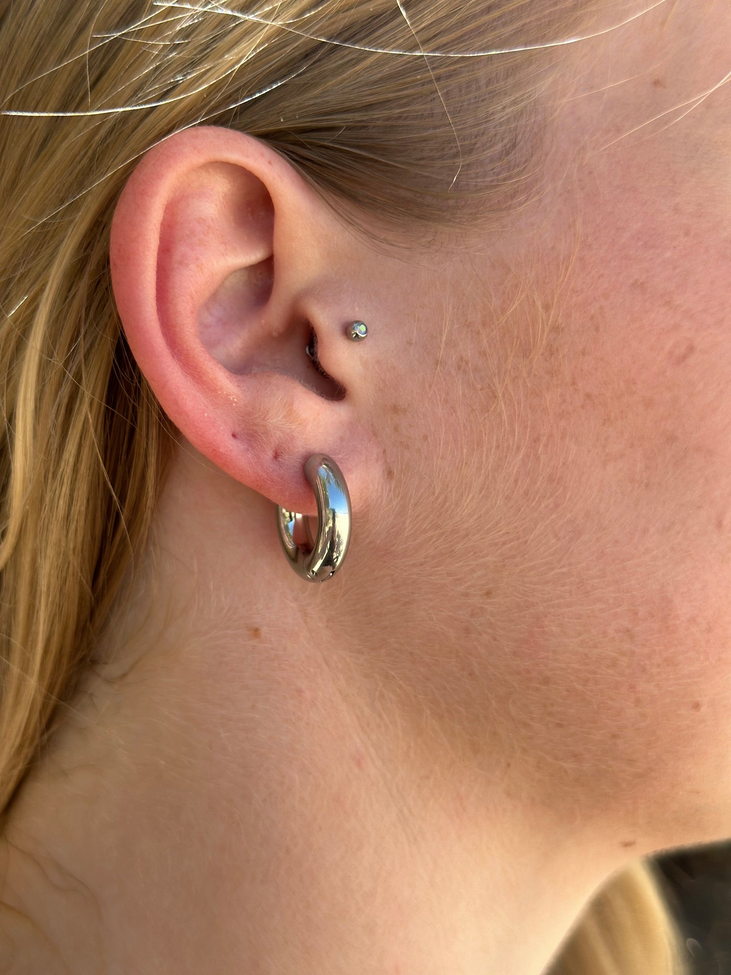 "Gladiolus" Huggie Earrings