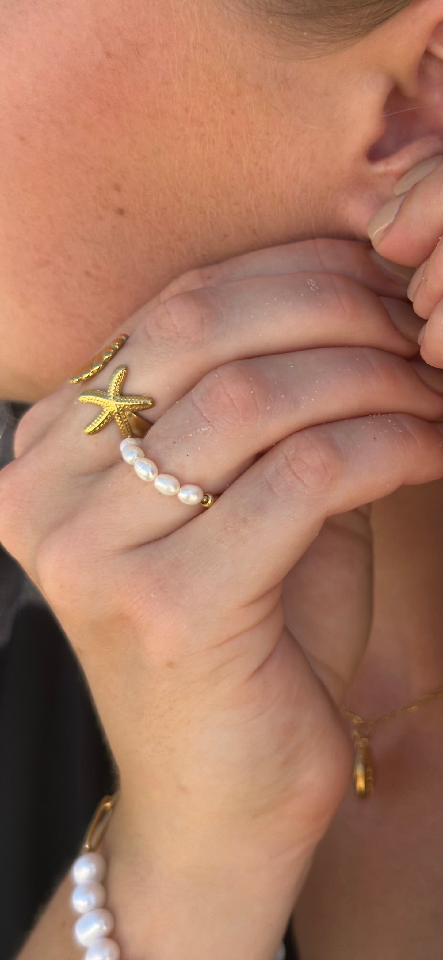 "Poppy Shirely" Pearl Ring