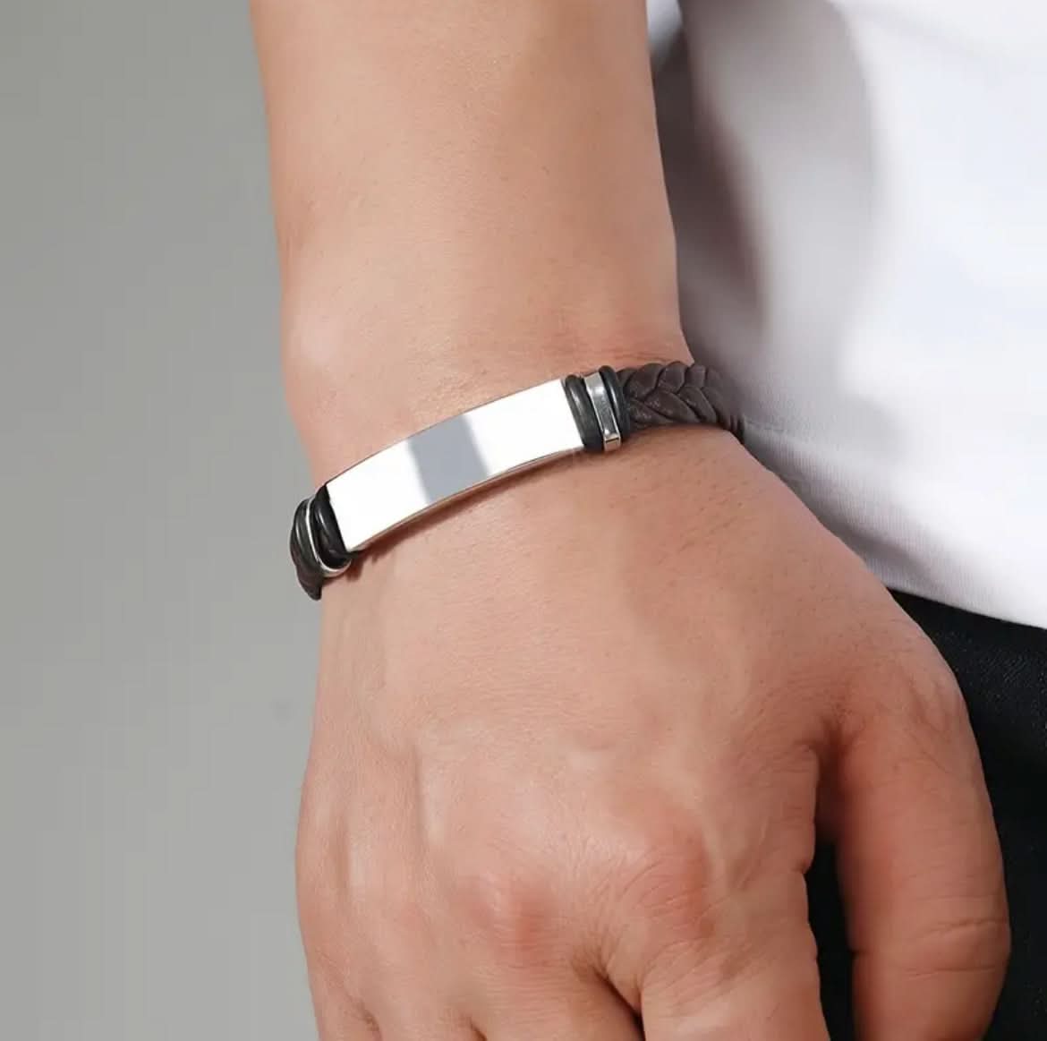 "Calix" Braided Leather Bracelet