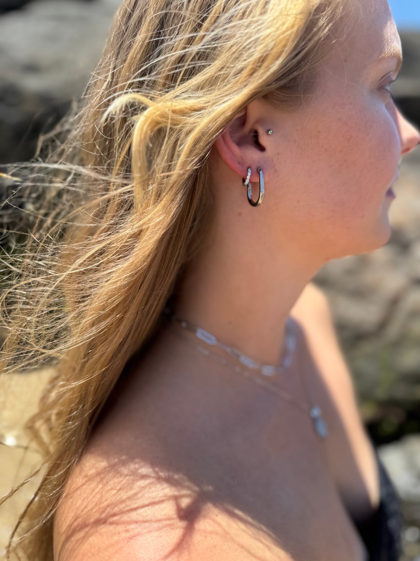 "Dahlia" Hoop Earrings