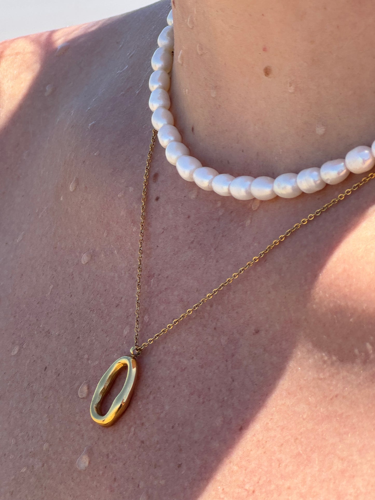 Painted Lady Pearl Choker