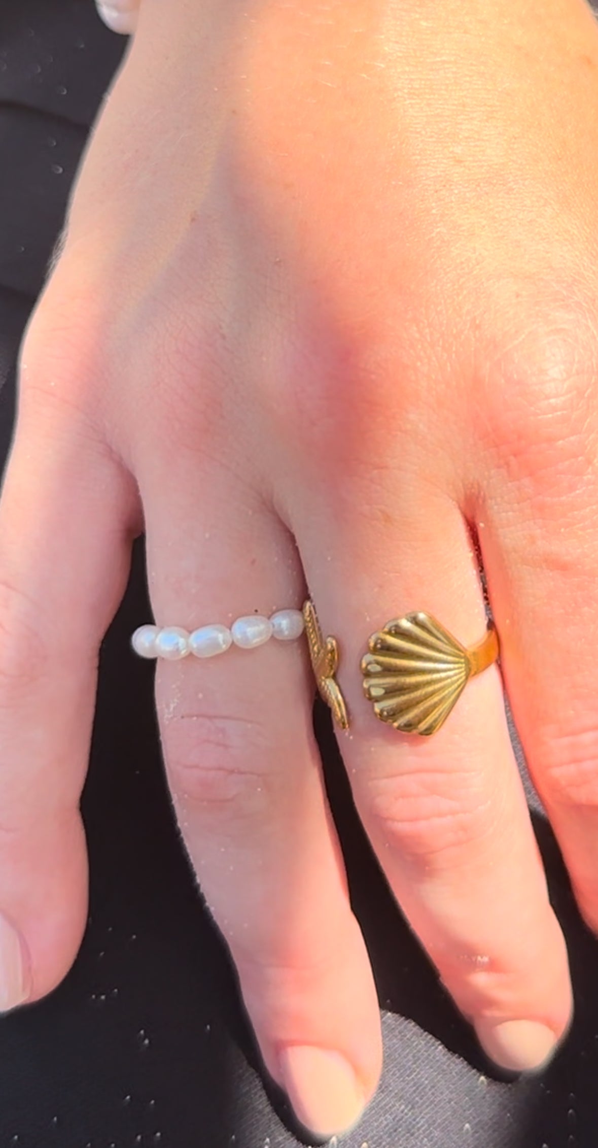 "Poppy Shirely" Pearl Ring