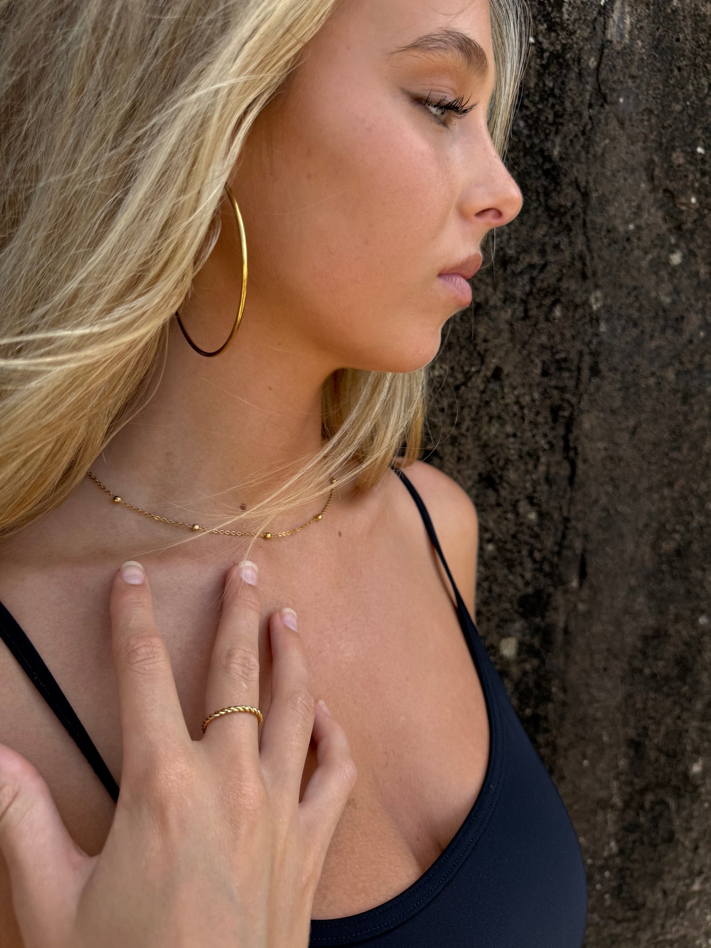 "Foxglove" Twisted Band Ring