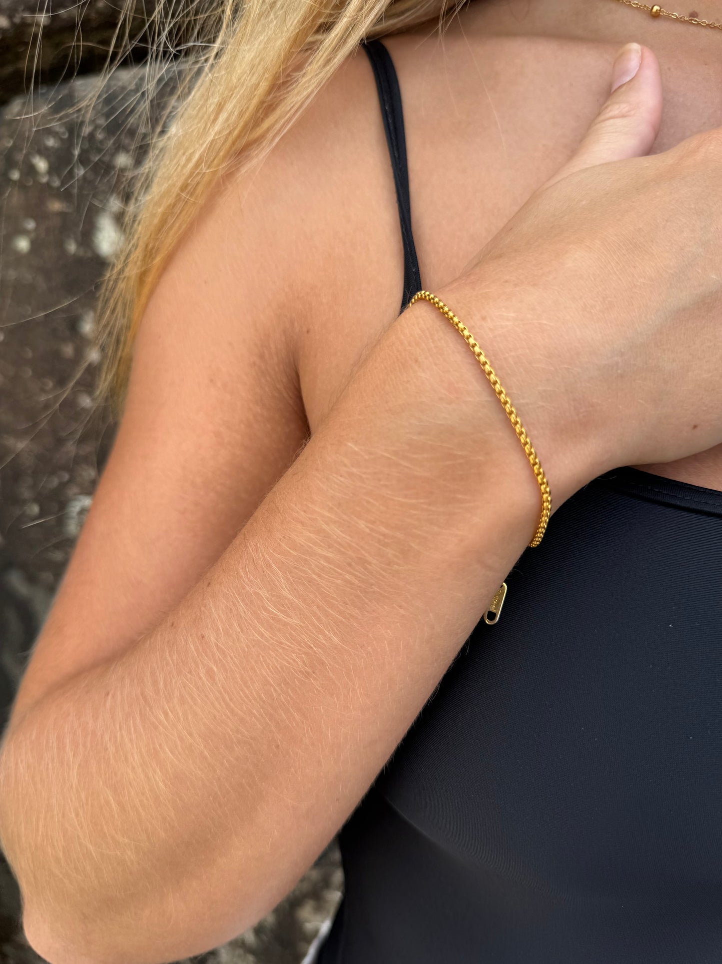 "Rose" Box Chain Bracelet