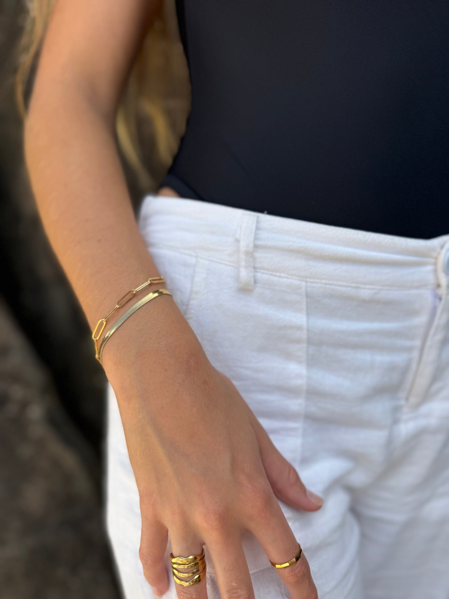 "Wattle" Herringbone Bracelet