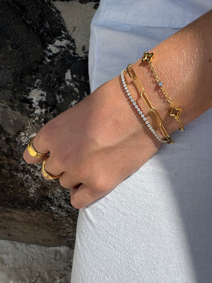 "Daisy" Paperclip Bracelet
