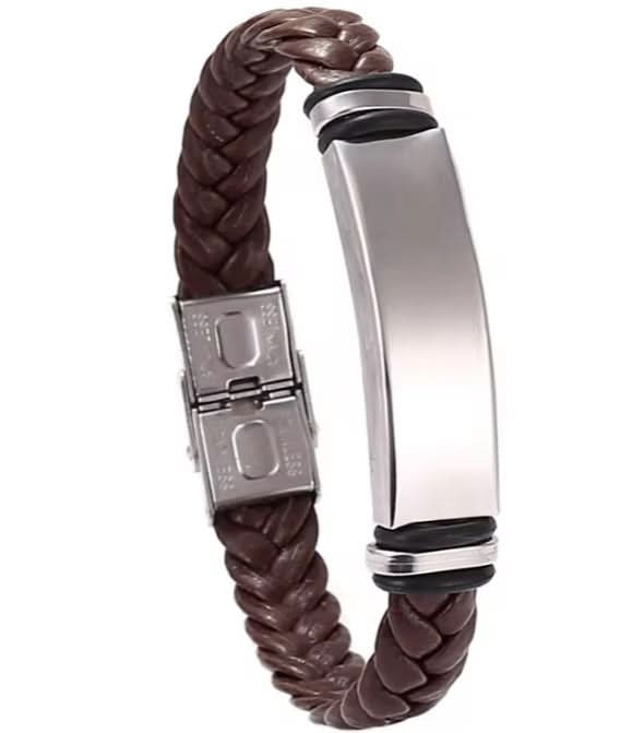 "Calix" Braided Leather Bracelet