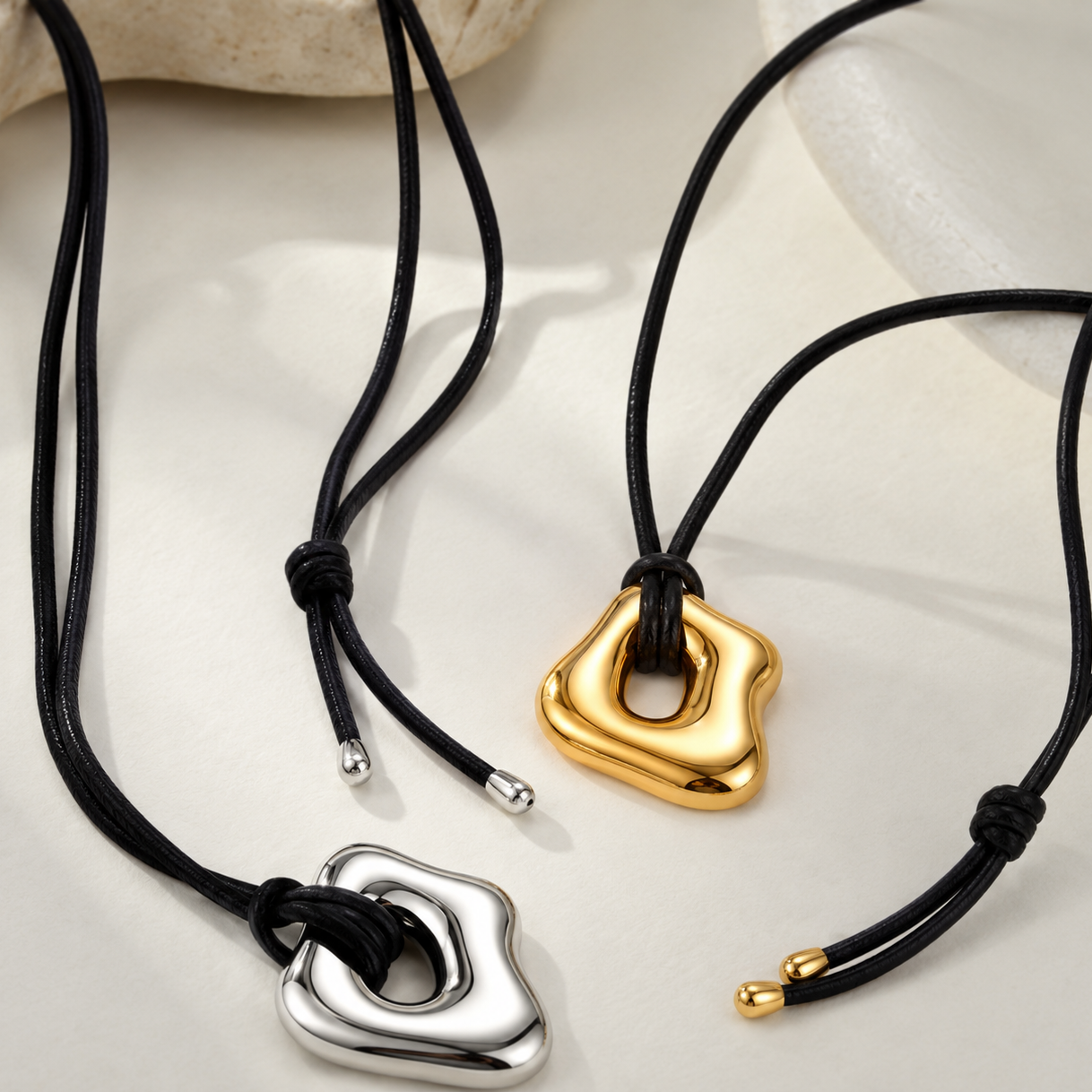 Begonia Leather Necklace