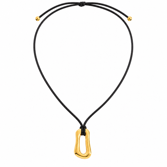 Gladiolus Leather Necklace