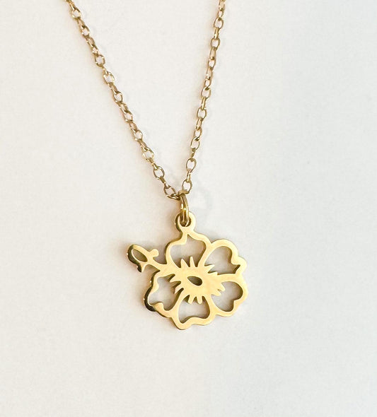 "Hibiscus" Necklace