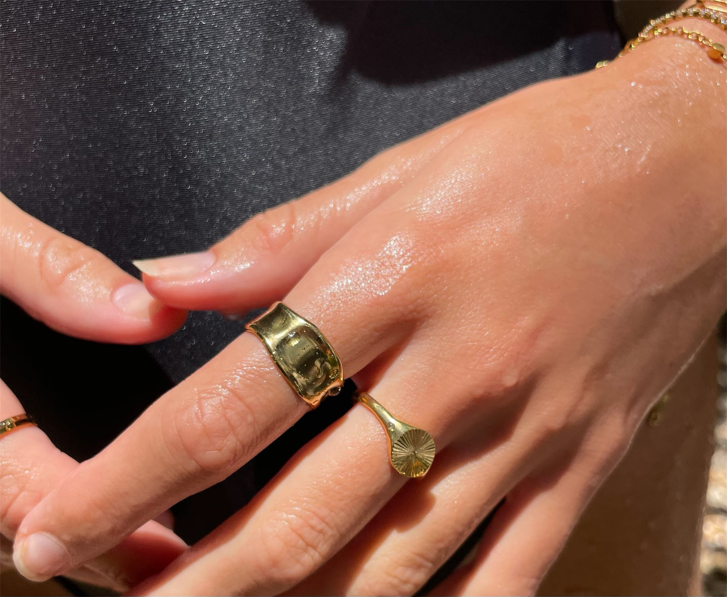 "Daffodil" Adjustable Ring