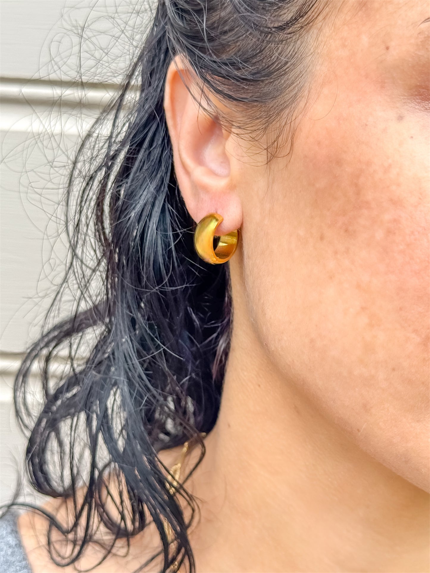 "Zinnia" Hoop Earrings